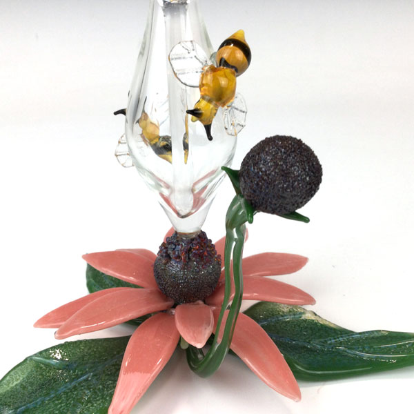 Echinacea & Bee Perfume Bottle by Loy Allen - Image 3